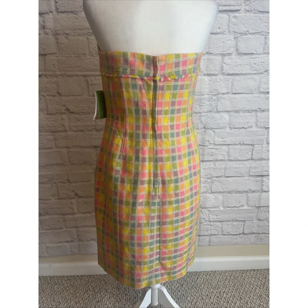 Lilly Pulitzer NWT Coquette Preppy Strapless BiBi Boucle Tweed Party Dress 10 - Picture 7 of 14